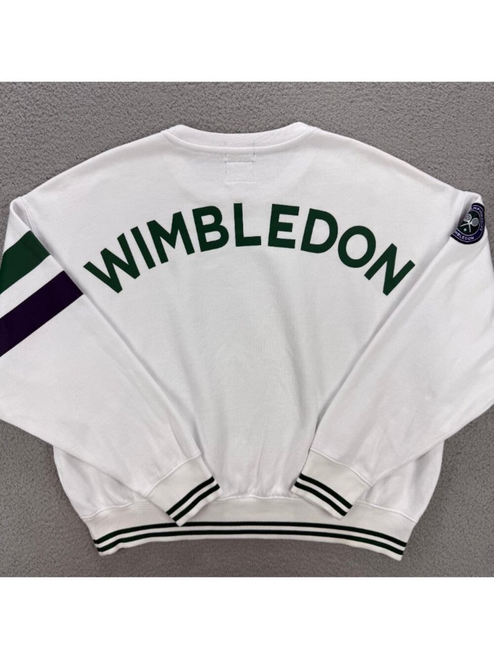 Polo Ralph Lauren Sweatshirt Women Large White The Championship Wimbledon Tennis